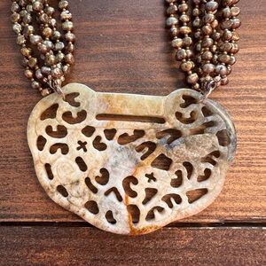 Hand Carved Jade Necklace